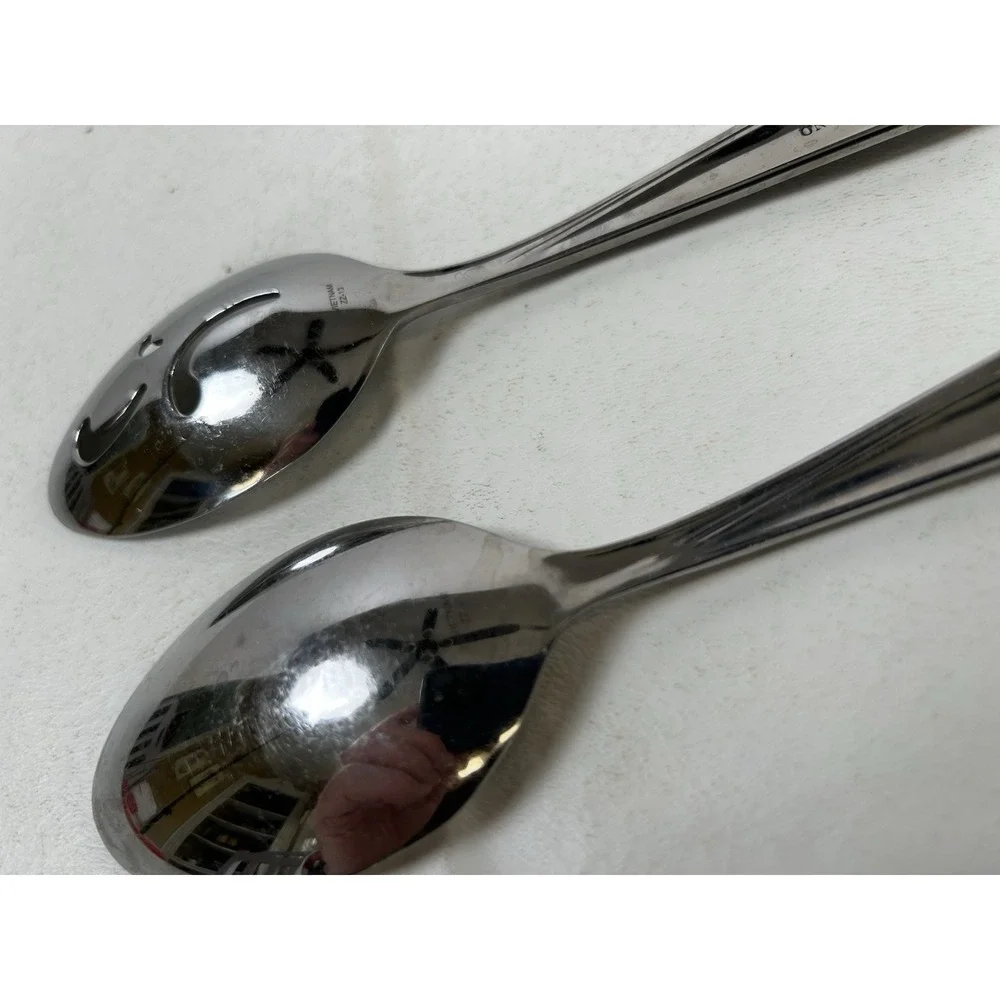 Set of 2 OneidaCraft Deluxe Stainless 